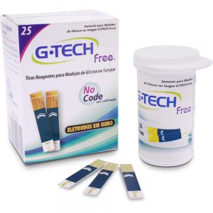 Tiras Reagentes p/ Uso no Monitor de Glicemia G-Tech Free