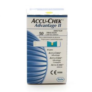 Tiras Para Medidor De Glicose Accu-chek Advantage C/ 50 Unidade