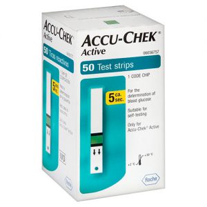 Tiras Para Medidor De Glicose Accu-chek Active C/ 50 Unid